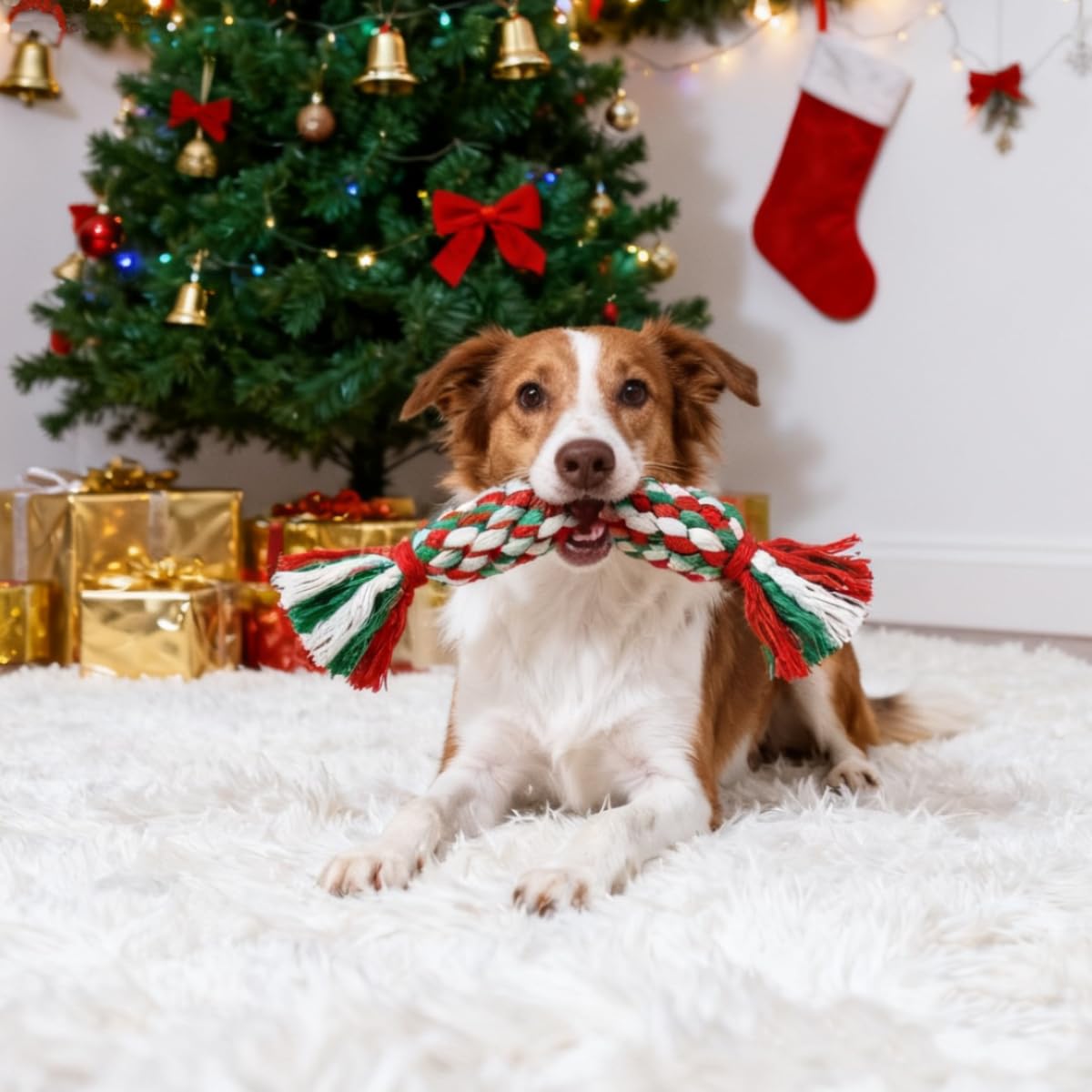 Świąteczne zabawki dla psów w  – Teeth Cleaning Dog Chew Bone recenzja i cena